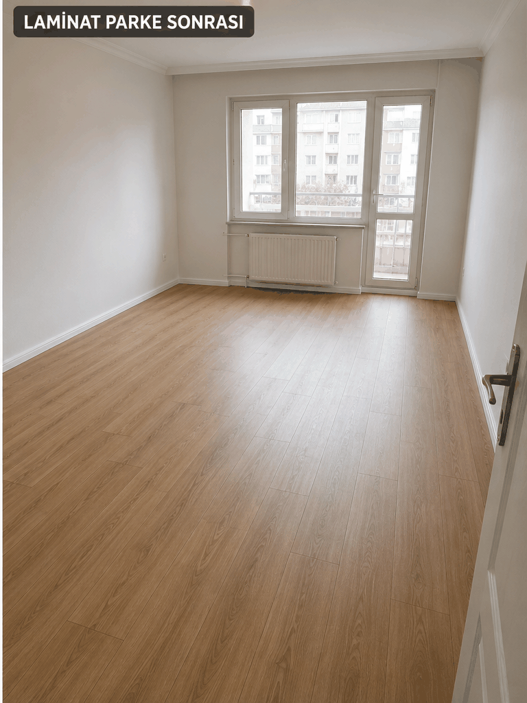 Laminat Parke sonrası örnek görünüm